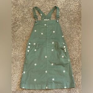 Olive green skirt overalls/jumper